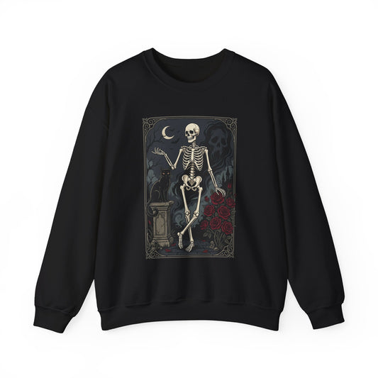 Skeleton Vintage Art Crewneck Sweatshirt