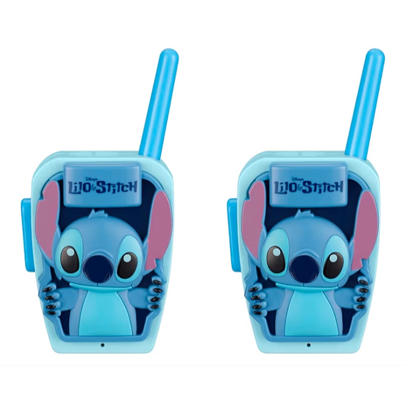 eKids Stitch Walkie Talkies for Kids, Static Free Extended Range