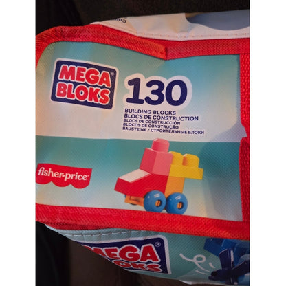 MEGA BLOKS First Builders Big Bag of Blocks Toy Blocks with Storage Bag 130pc