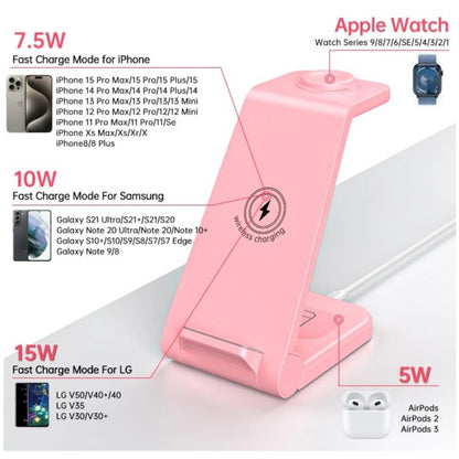 3 in 1 Charging Station for Apple Samsung & LG