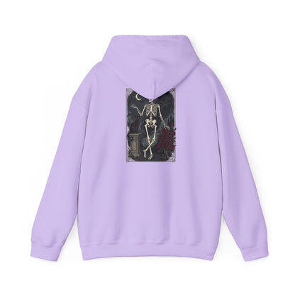 Gothic Skeleton Art Hoodie — Vintage Memento Mori Skull Design