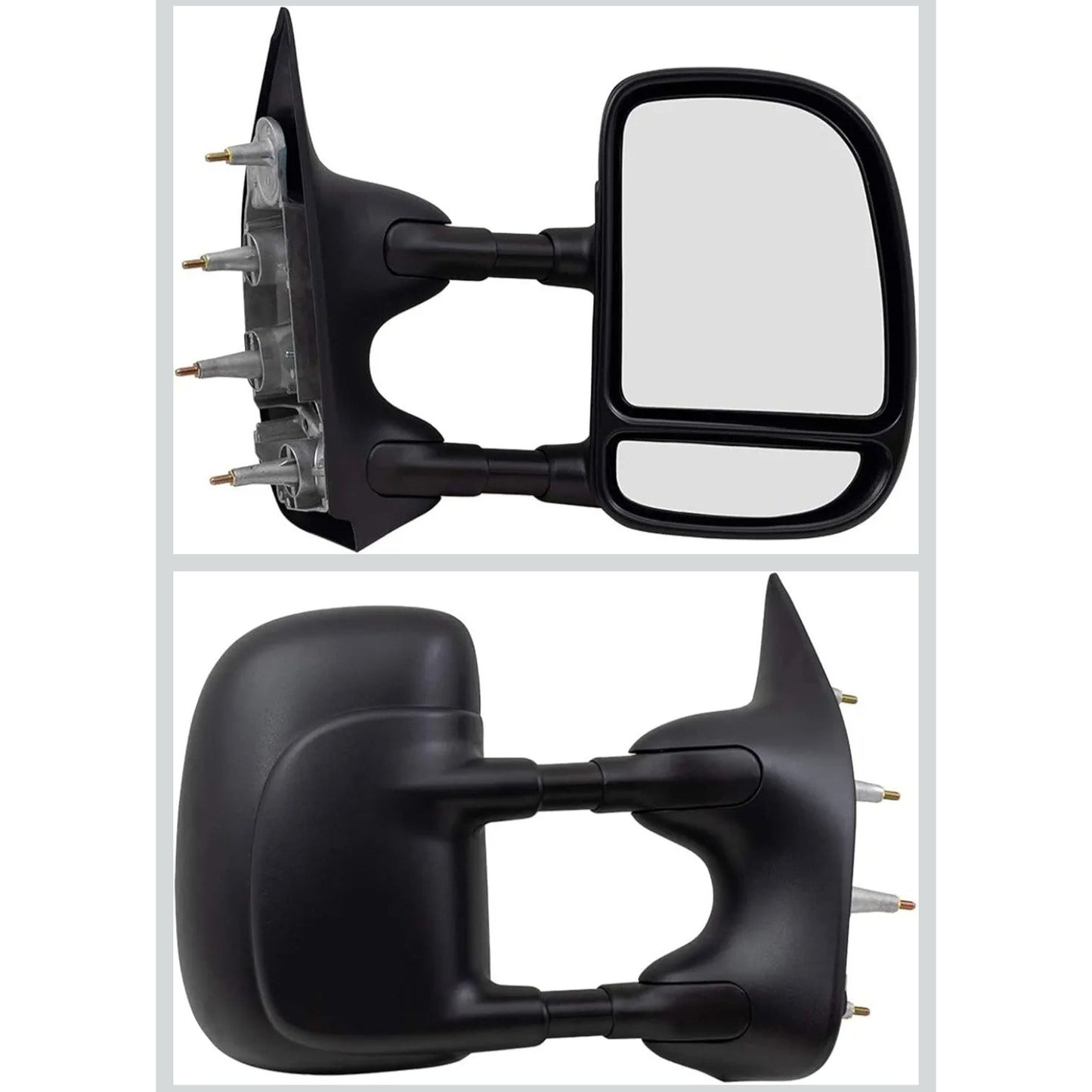 2Pcs Manual Tow Telescopic Side Mirrors For 2002-2016 Ford truck