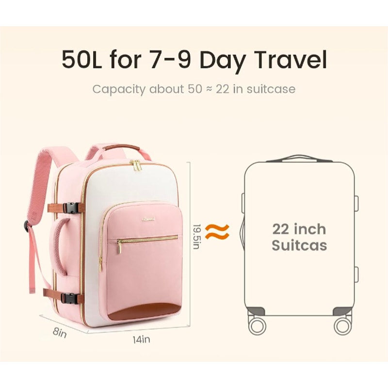 LOVEVOOK 50L Large Travel Backpack for Women