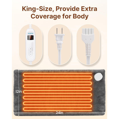 Heating Pad for Back Pain Relief & Period Cramps