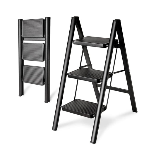 Step Ladder 3 Step Folding Heavy Duty Holds 330 Lb Load