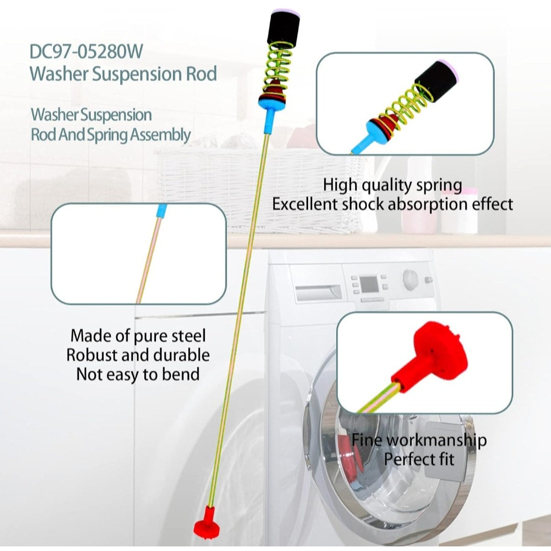 DC97-05280W DC97-16350U Washer Suspension Rod Assembly Damper Kit Fits Samsung