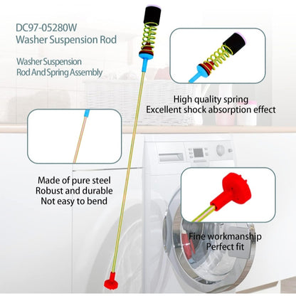 DC97-05280W DC97-16350U Washer Suspension Rod Assembly Damper Kit Fits Samsung