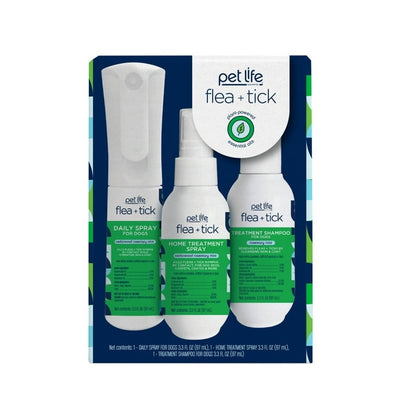 Pet Life Unlimited Flea & Tick 3-Step Prevention Kit for Dogs