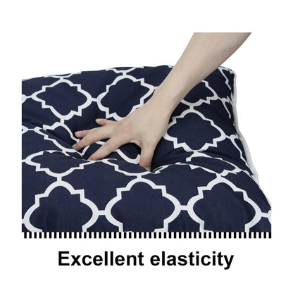 TWO Sets Deep Seat Patio Cushions 22x24 Outdoor Furniture w/ Removeable Cover Fade Resistant