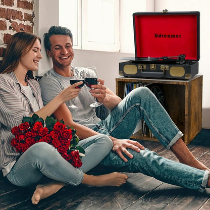 Vinyl Record Player with Bluetooth