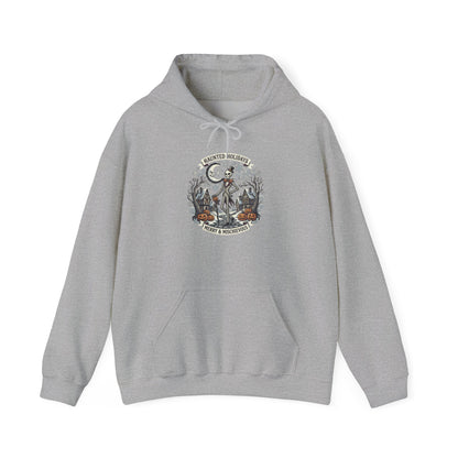 Vintage Skull and Roses hoodie | Gothic Botanical Illustration
