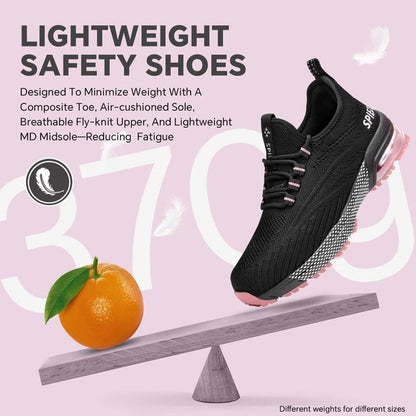 SPIEZ Women's Composite Toe Safety Work Shoes Size 7.5