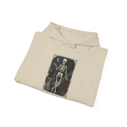 Skeleton Dance Hoodie - Gothic Vintage Skeleton Art Pullover