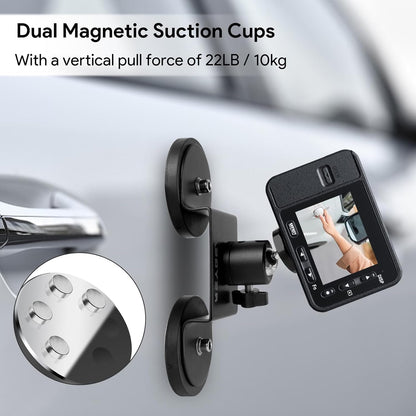Car Magnetic Action Camera Mount Strong Suction 360 Rotation Ball Head GoPro