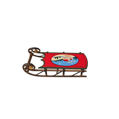 Vintage Hallmark Keepsake Ornament Nostalgic Old Fashioned Sled 1991 In Box