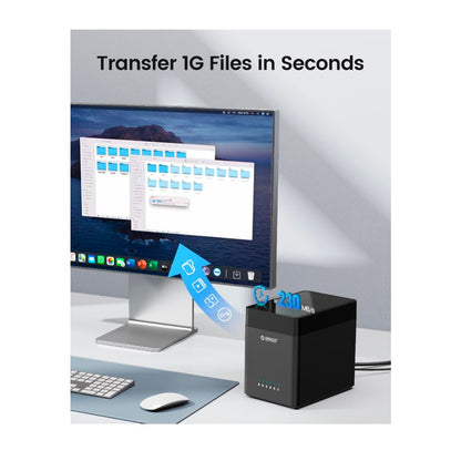 ORICO 5 Bay Hard Drive Enclosure USB 3.0 2.5 & 3.5 SATA HDD/SDD up to 110TB