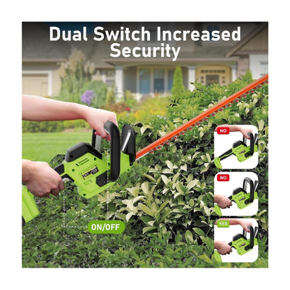 20V Max Hedge Trimmer Cordless, 22 Inch