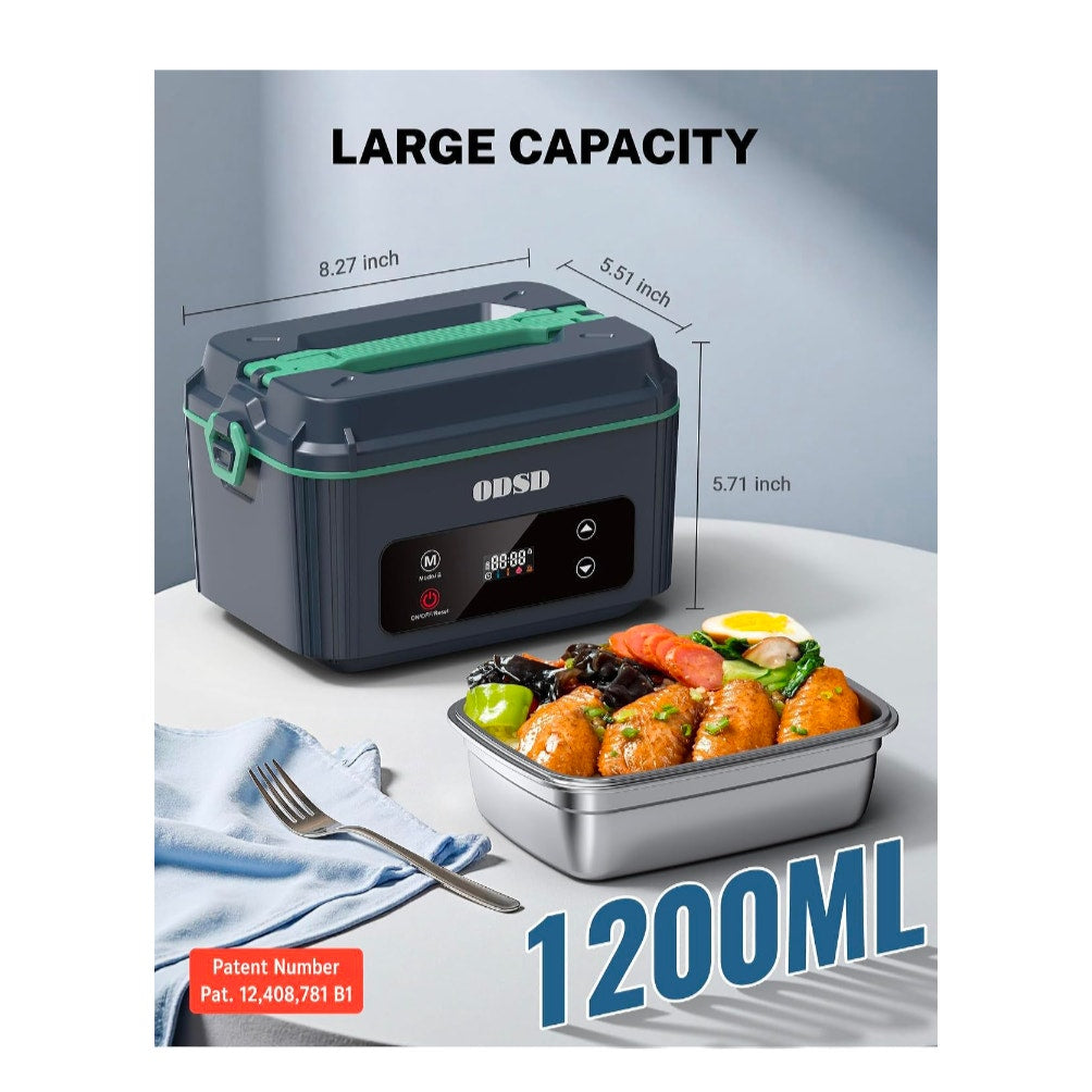 Cordless Electric Lunch Box for Adults, Heated Lunch Box