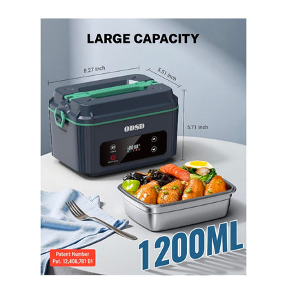 Cordless Electric Lunch Box for Adults, Heated Lunch Box