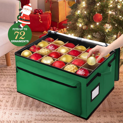Premium Christmas Ornament Storage Container