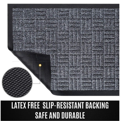 New All-Weather Door Floor Mat for Indoor or Outdoor 17.5 x 29.5"