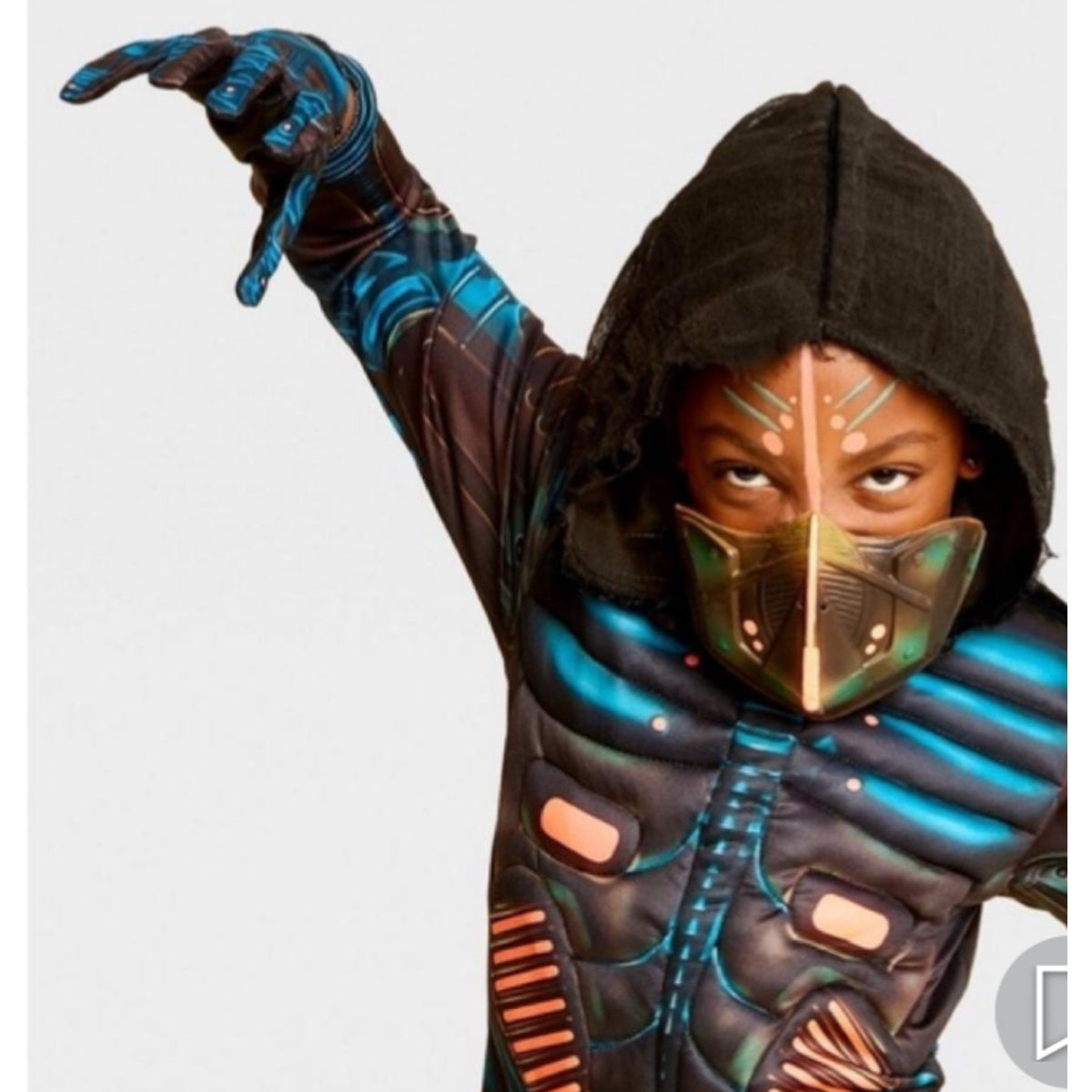 Kids Desert Warrior Ninja Halloween Costume Size S 6-7 Hyde and Eek!