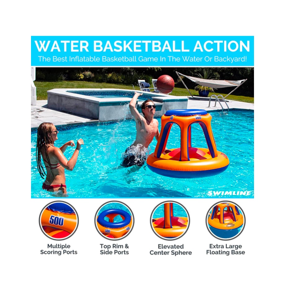Inflatable Pool Basketball Hoop