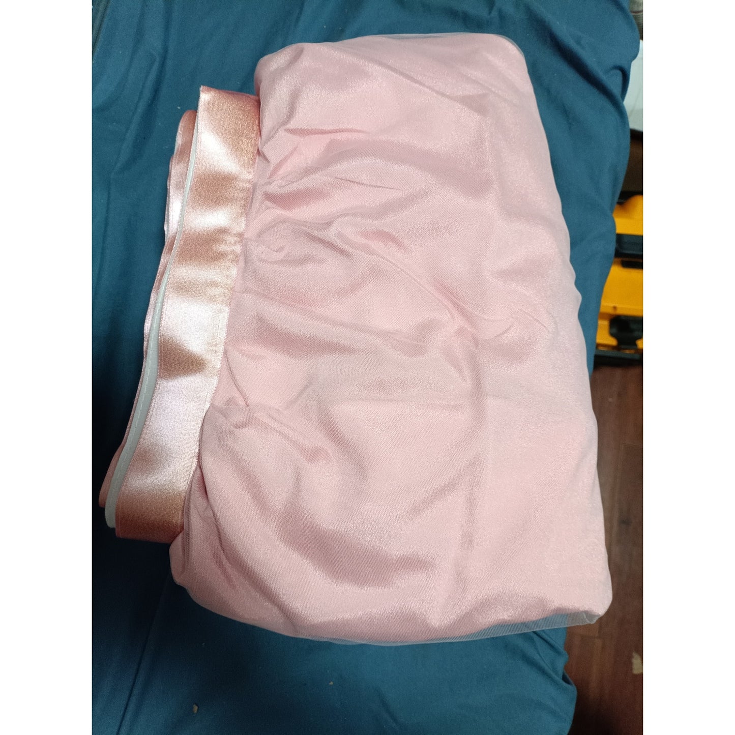14 ft Dusty Rose Tulle Table Skirt for Rectangle Tables