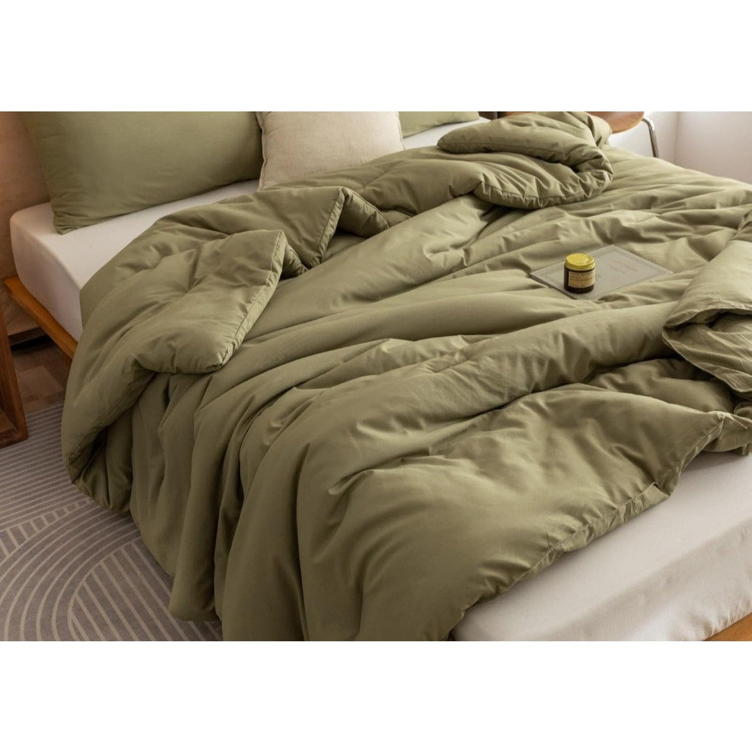 New King Size Comforter Olive Green