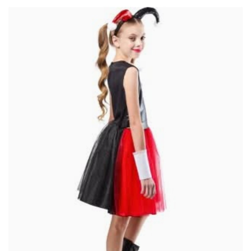 DC Harley Quinn Halloween Costume for Girls Size M 7-8