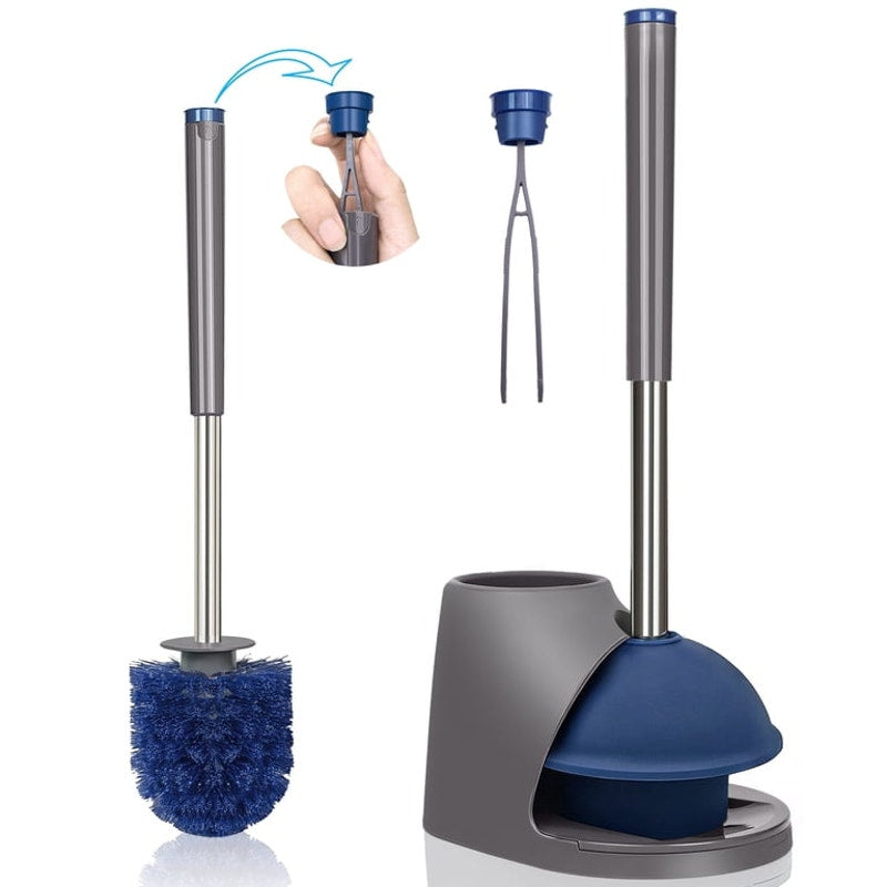 Toilet Plunger and Brush Set with Holder