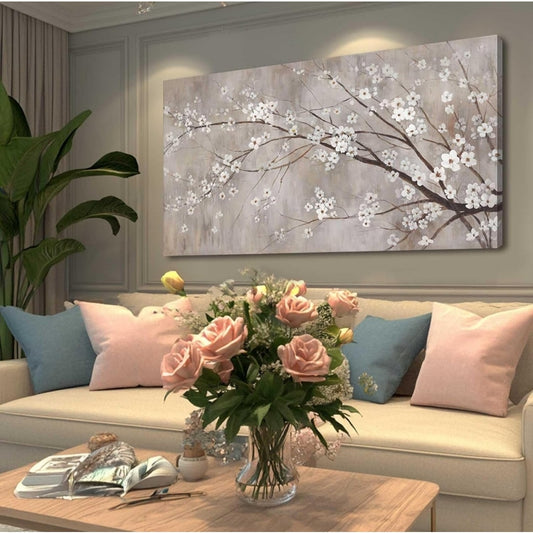 White Flower Wall Decor