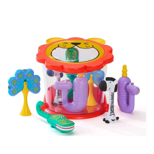 FAO Schwarz Jungle Drum 5-Piece Instrument Set NEW Toddler Toy