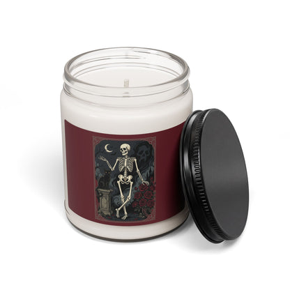 Dancing Skeleton Illustration Candle | 9oz Soy Candle