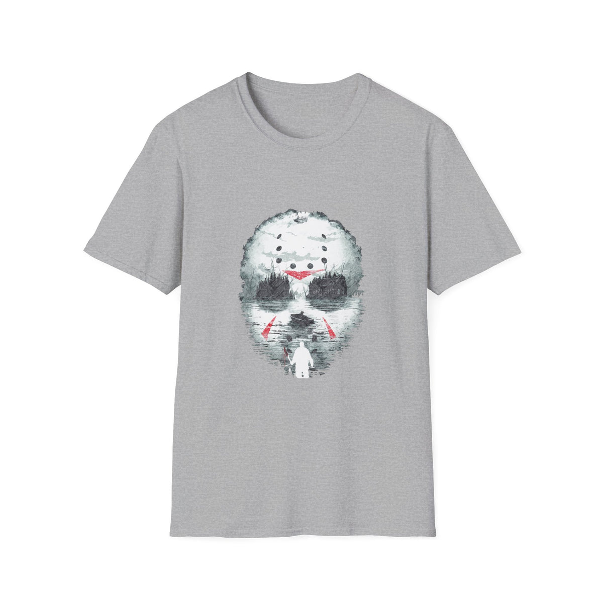 Horror Hockey Mask Friday The 13th T-Shirt —  Jason Inspired Graphic Tee