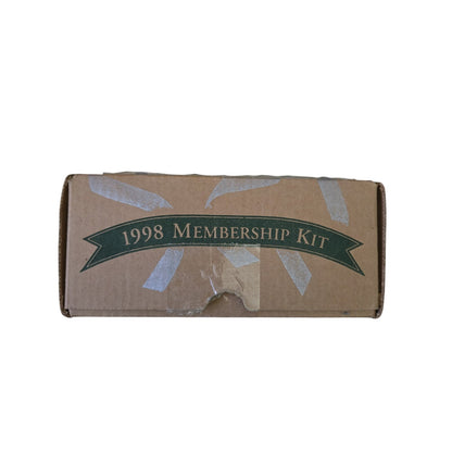 NEW HALLMARK 1998 COLLECTOR'S CLUB MEMBERSHIP KIT SET OF 3 KEEPSAKE ORNAMENTS
