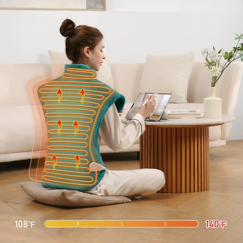 Ultra Soft Heating Pad with 4 Heat Settings & Auto Shut-off