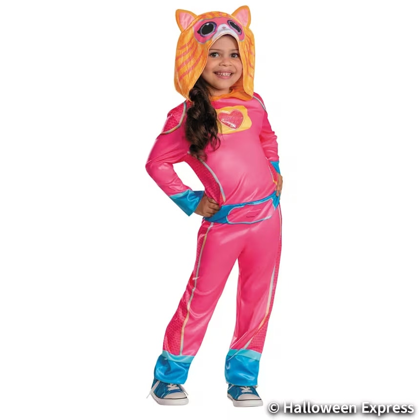 Toddler Size 2T Classic SuperKitties™ Ginny Hooded Jumpsuit Halloween Costume