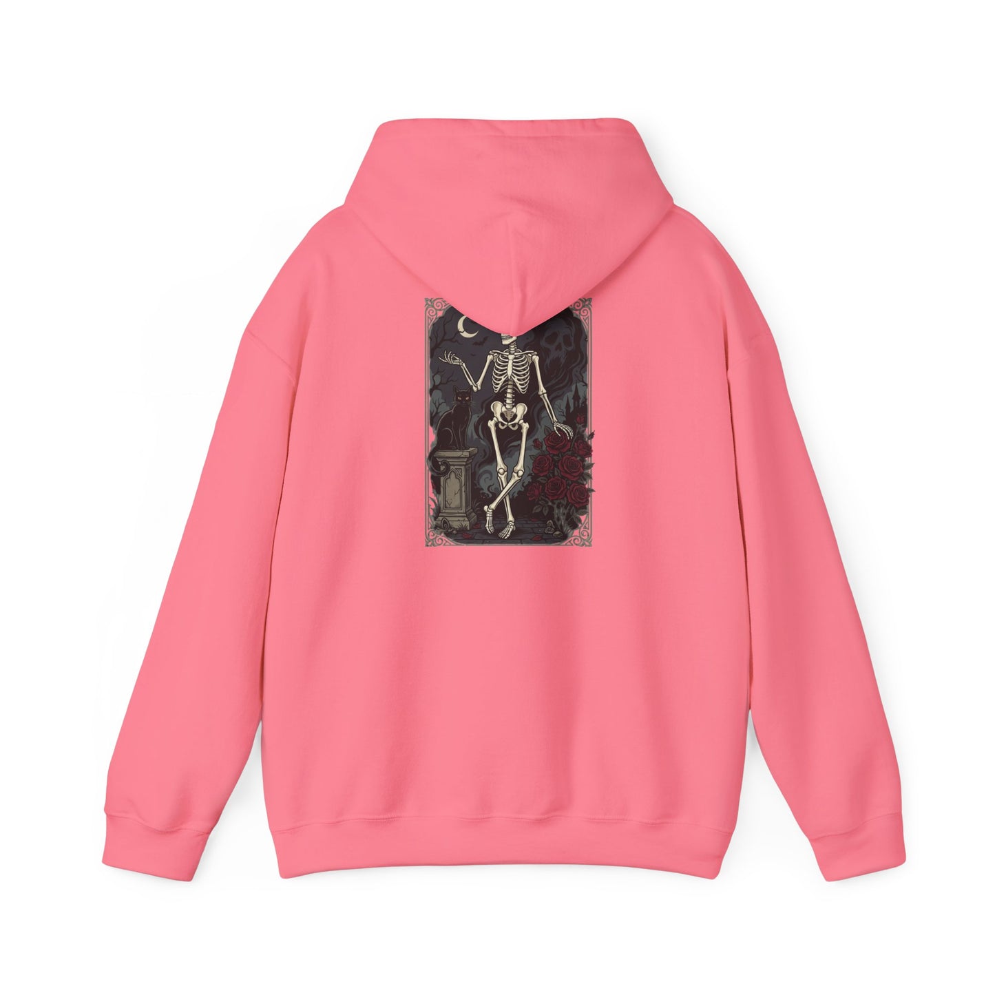 Gothic Skeleton Art Hoodie — Vintage Memento Mori Skull Design