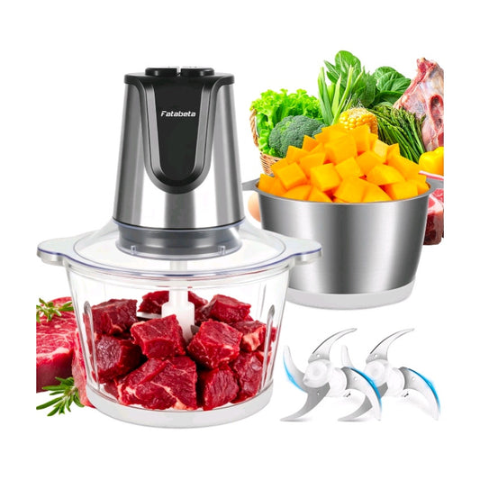 meat grinder Food Processor, 500W Electric Food Chopper with 2 Bowls