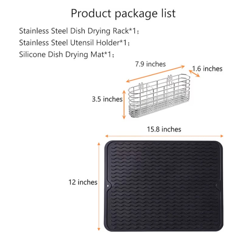 Stainless Steel Dish Drying Rack Expandable
