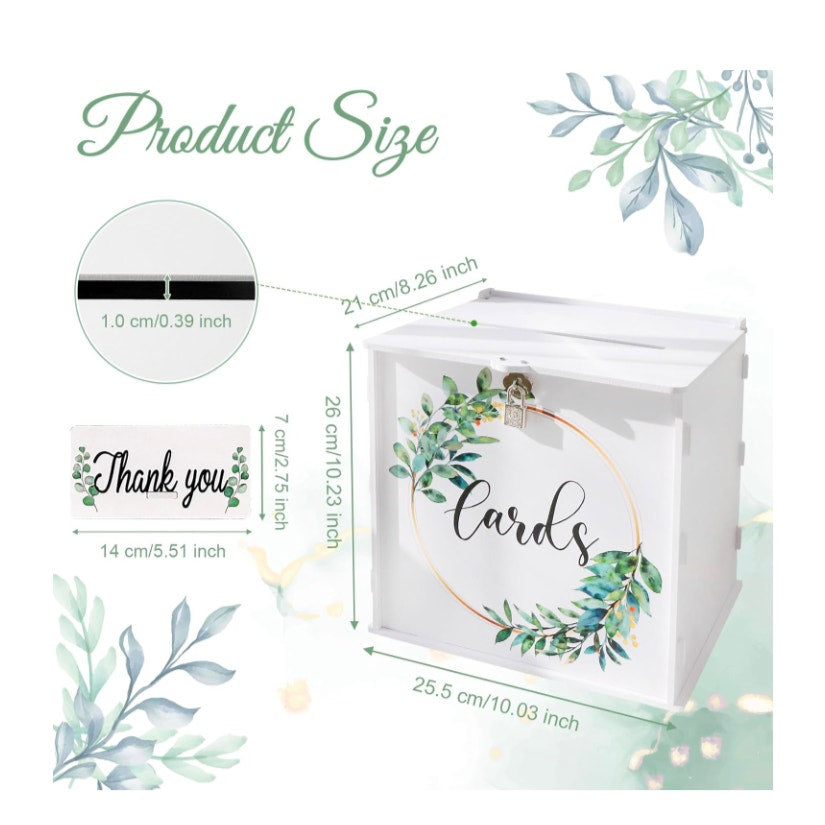 Wedding Card Box with Lock