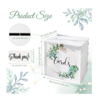 Wedding Card Box with Lock