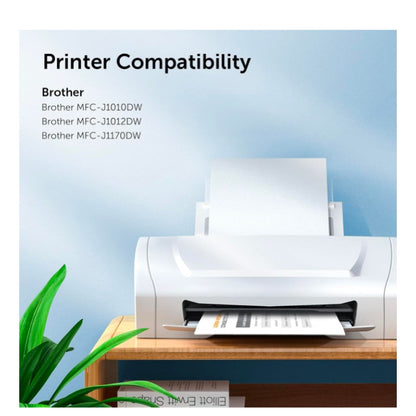 LC401XL Ink Cartridge Combo 5 Pack Brother Printers Black Cyan Magenta Yellow