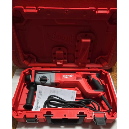 New Milwaukee corded 1" SDS Plus D-Handle rotary Hammer drill kit with case 5262-21