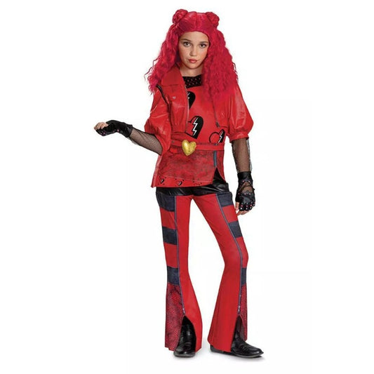 New Disney Descendants 4 Deluxe Kids' Halloween Costume Red Size S Small 4-6x