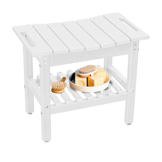 Waterproof Shower Bench Shower Stool with shelf