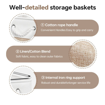 13x13x13 Inch Storage Cube Bins Foldable Organizer Baskets 2 Pack