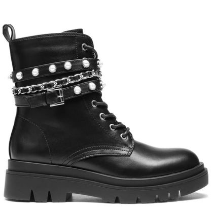 DREAM PAIRS Women's Jeweled Combat Boots Size 6.5