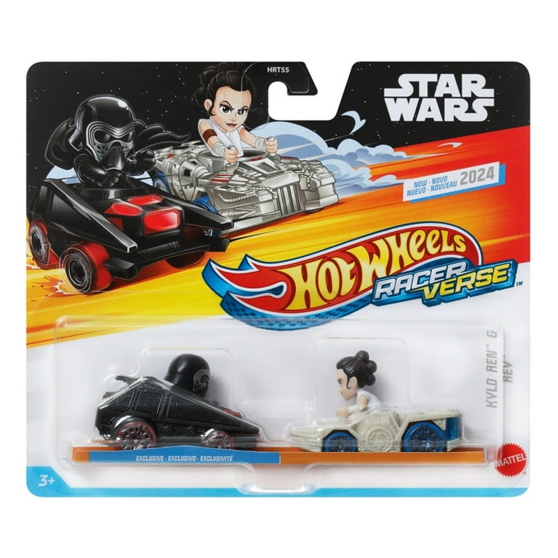 Star Wars Hot Wheels RacerVerse Die-Cast Cars 2024 Kylo Ren & Rey